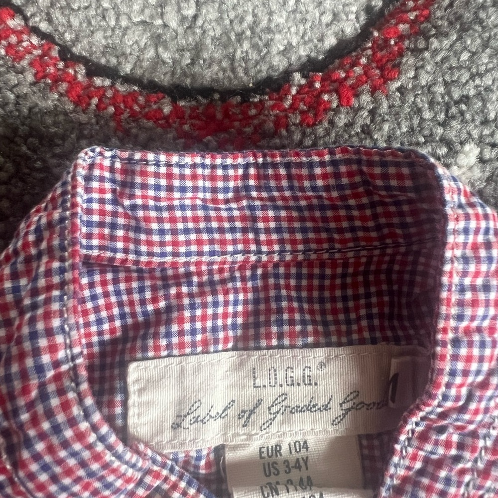 Kids' Button-Up Shirt Bundle 3T - White, Pink, Red - Picture 6 of 9